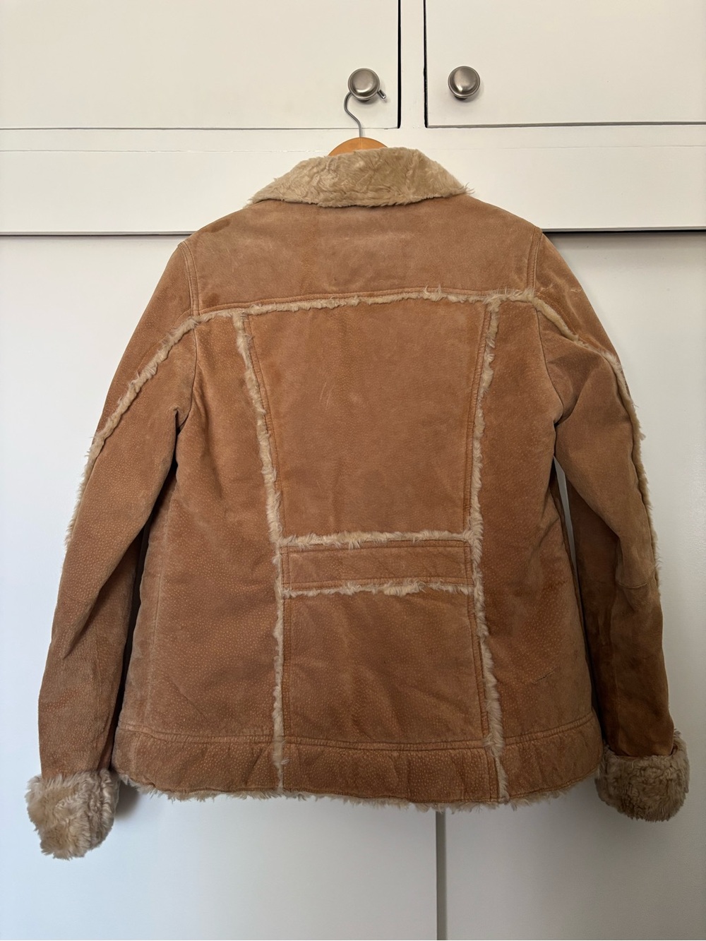 Wilsons Leather Tan Suede Shearling-Lined Jacket - Picture 2 of 4